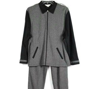 Blast Studio Black Gray Women's 2Pc Pants Outfit Set Size XL 026